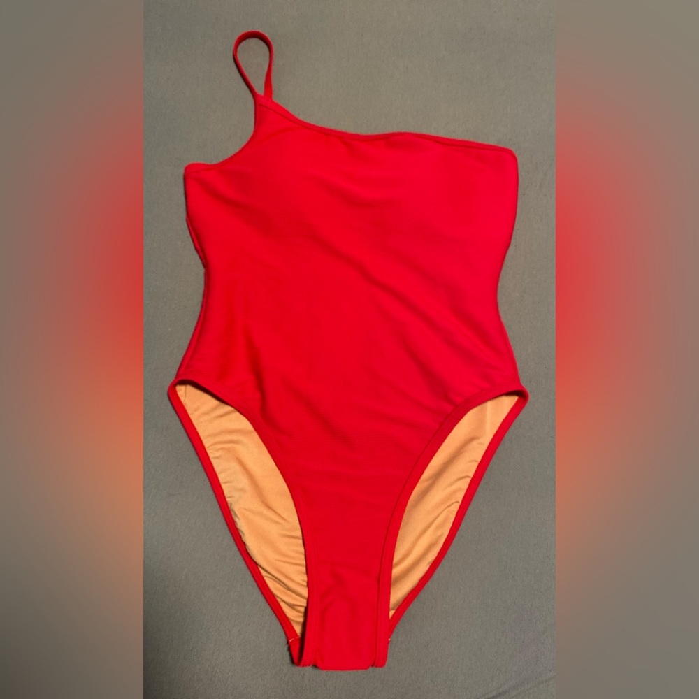 J. Crew one piece one shoulder bathing suit, Size 4, brand new with tags.